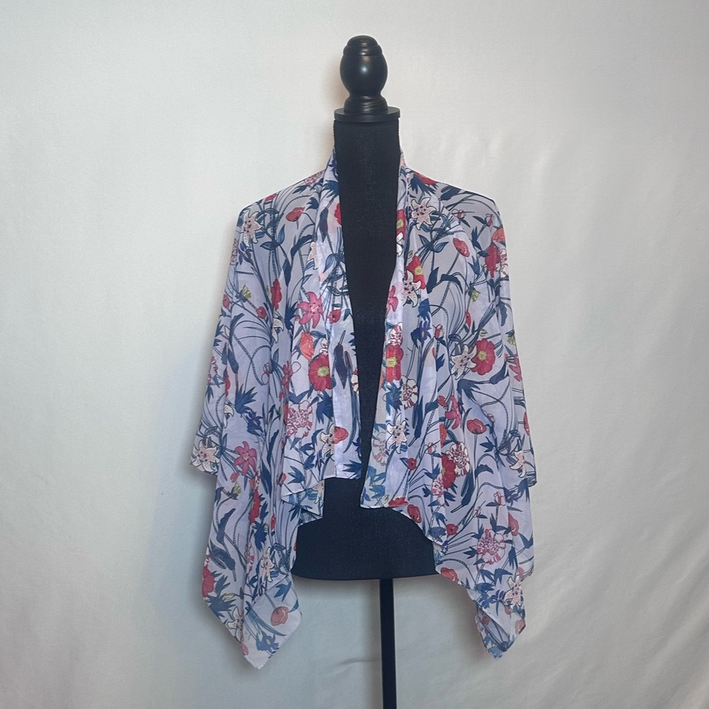 Floral Women's Cover Up / Flowy Top - One Size Fits Most